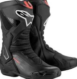 Heren Alpinestars Heren Motorlaarzen|Race Motorlaarzen-SMX-6 V3 Boots Black/Red Fluo 1030