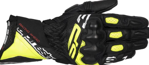 Alpinestars Motorhandschoenen-P-3 Gove Back/Yeow Fuo/White 158