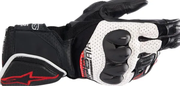 Alpinestars Motorhandschoenen-p-8 V3 Air Gove Back White Bright Red 1304