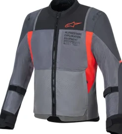 Alpinestars Motorjassen-T-2 Air otorja Deep Gray Dark Gray Bright Red 9253