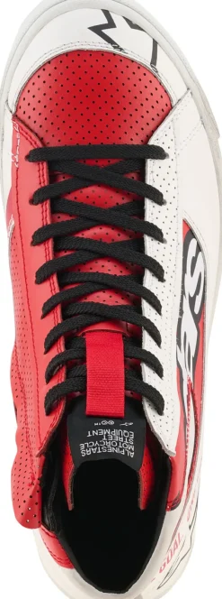 Heren Alpinestars Heren Motorschoenen-Stated Flair Shoes White/Bright Red