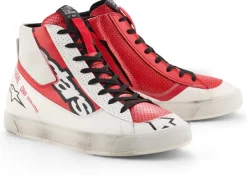 Heren Alpinestars Heren Motorschoenen-Stated Flair Shoes White/Bright Red