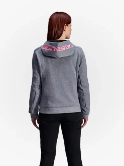 Alpinestars Motorhoodies|Motorjassen-tea Chroe V2 otorhoodie Gray Heather/Pink Fuo 9197