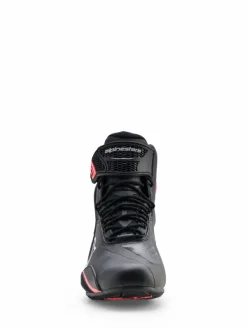 Heren Alpinestars Heren Motorschoenen-Stella Faster-4 Drystar Sneaker Black/Gray/Coral Fluo