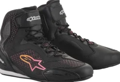 DAMES Alpinestars Dames Motorschoenen-Stella Faster-3 Rideknit Shoes Black Yellow Pink 14