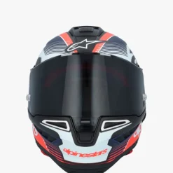 Alpinestars Integraalhelmen|Carbon Helmen-upertech R10 Tea Back Carbon Red Fuo Dark Bue att