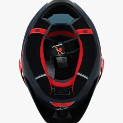 Alpinestars Integraalhelmen|Carbon Helmen-upertech R10 Tea Back Carbon Red Fuo Dark Bue att