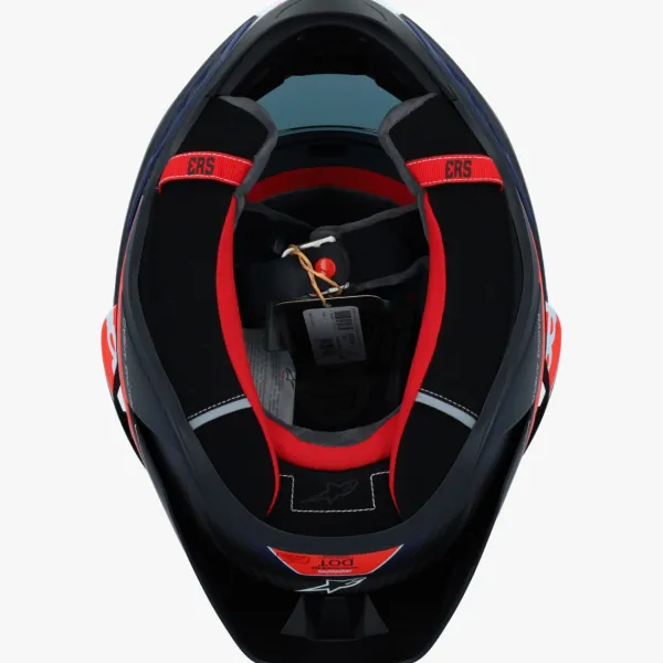 Alpinestars Integraalhelmen|Carbon Helmen-upertech R10 Tea Back Carbon Red Fuo Dark Bue att