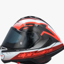 Alpinestars Integraalhelmen|Carbon Helmen-upertech R10 Tea Back Carbon Red White Goy