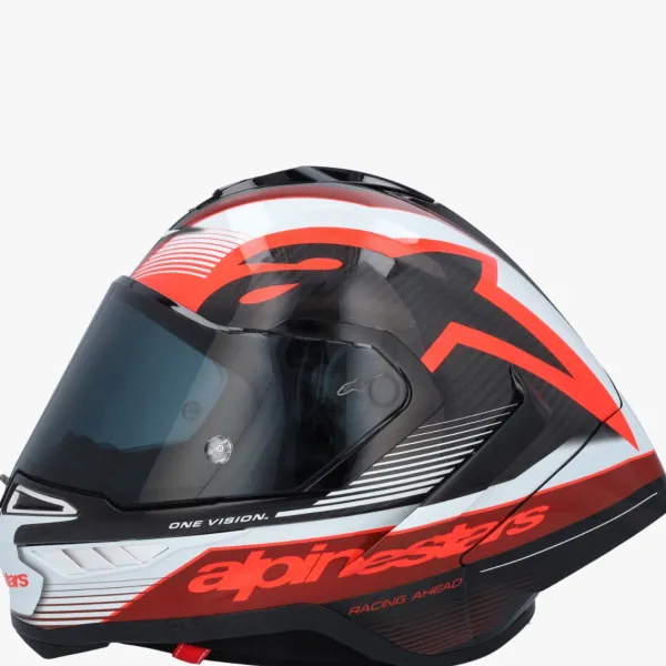 Alpinestars Integraalhelmen|Carbon Helmen-upertech R10 Tea Back Carbon Red White Goy