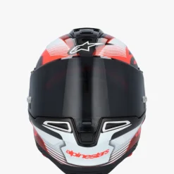 Alpinestars Integraalhelmen|Carbon Helmen-upertech R10 Tea Back Carbon Red White Goy