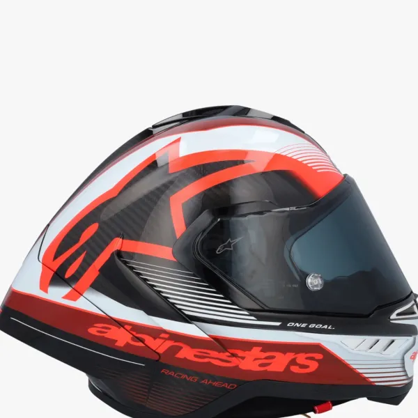 Alpinestars Integraalhelmen|Carbon Helmen-upertech R10 Tea Back Carbon Red White Goy