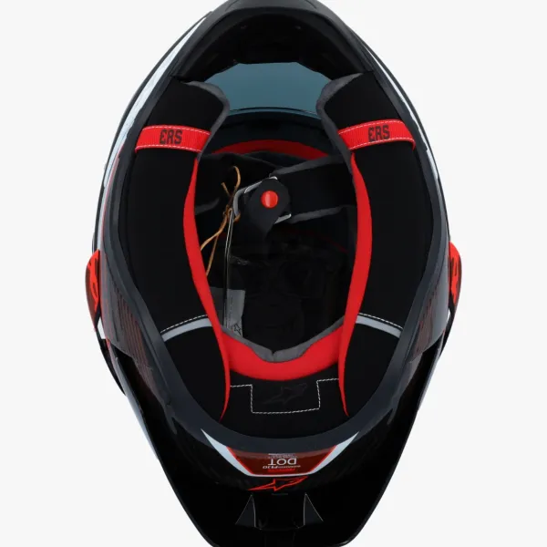 Alpinestars Integraalhelmen|Carbon Helmen-upertech R10 Tea Back Carbon Red White Goy