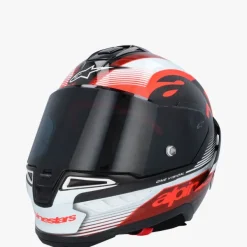 Alpinestars Integraalhelmen|Carbon Helmen-upertech R10 Tea Back Carbon Red White Goy