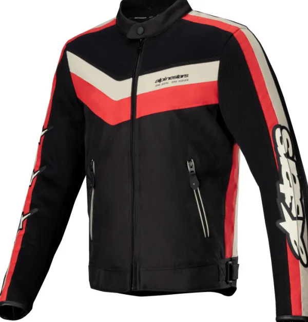 Alpinestars Motorjassen-T-Dyno Air otorja Back Bright Red Ecru 1486