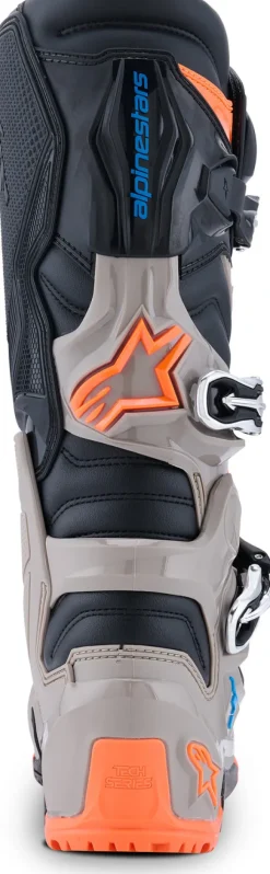 Heren Alpinestars Heren Motorlaarzen|Adventure Motorlaarzen-Tech 7 Enduro Black/Warm Gray/Orange Fluo