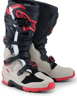 Heren Alpinestars Heren Motorlaarzen|Adventure Motorlaarzen-Tech 7 Enduro Black/Light Gray/Bright Red