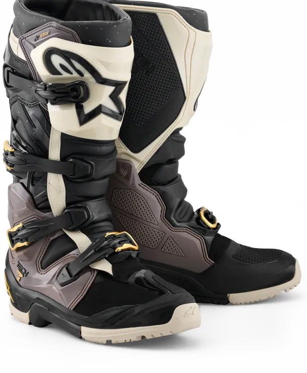 Heren Alpinestars Heren Motorlaarzen-Tech 7 Enduro Drystar Black/Dark Gray/Gold