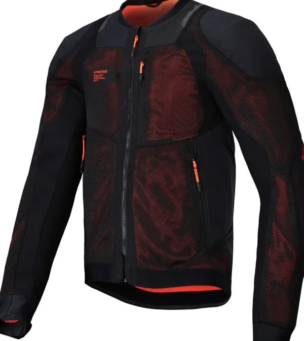 Alpinestars Motorjassen-Troop-Air Pro otorja Back Red Fuo 1030