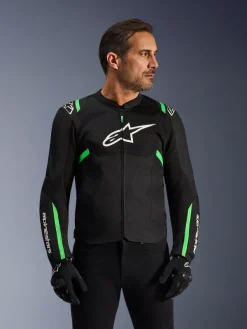 Alpinestars Motorjassen-T-p Air V2 otorja Back/Fuo Green