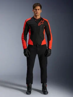 Alpinestars Motorjassen-Viper Air V4 otorja Red Fuo Back 314