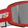 Alpinestars Crossbrillen-Vision 3 Wordmark Goggle Red/Mirror Silver