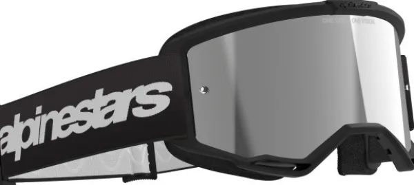 Alpinestars Crossbrillen-Vision 3 Wordmark Goggle Blue/Mirror Silver