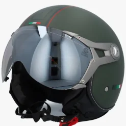 DAMES Beon Vespa Helmen|Jethelmen-Deign-B uxe Ary Green