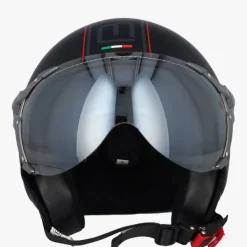 DAMES Beon Vespa Helmen|Jethelmen-Deign-B uxe atzwart
