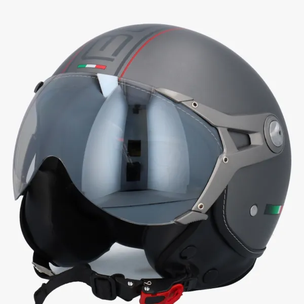 DAMES Beon Vespa Helmen|Jethelmen-Deign-B uxe Titaniu