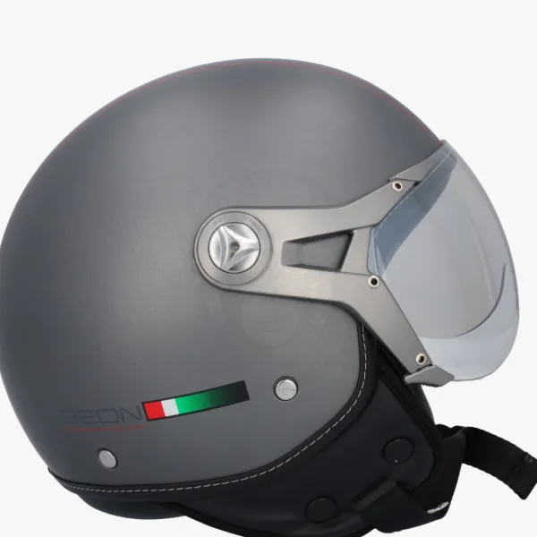 DAMES Beon Vespa Helmen|Jethelmen-Deign-B uxe Titaniu