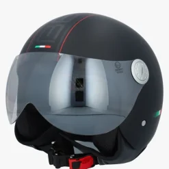 DAMES Beon Vespa Helmen|Jethelmen-Deign atzwart