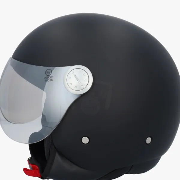 DAMES Beon Vespa Helmen|Jethelmen-Deign atzwart Effen