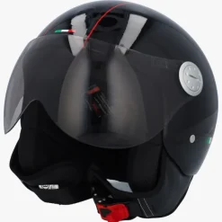 DAMES Beon Vespa Helmen|Jethelmen-Deign zwart
