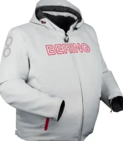 Bering Motorjassen-Warwick KS Motorjas Light Grey/Red
