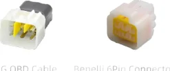 Chigee Technology Motor Accessoires-6pin OBD adapter kabel Delphi/Benelli MFP0046