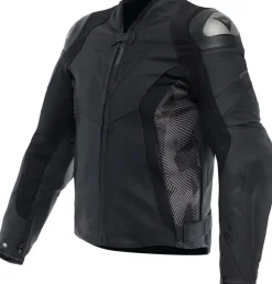 Dainese Motorjassen-Avro 5 Leather Jacket Motorjas Black/Anthracite