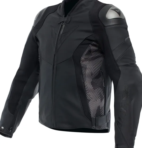 Dainese Motorjassen-Avro 5 Leather Jacket Motorjas Black/Anthracite