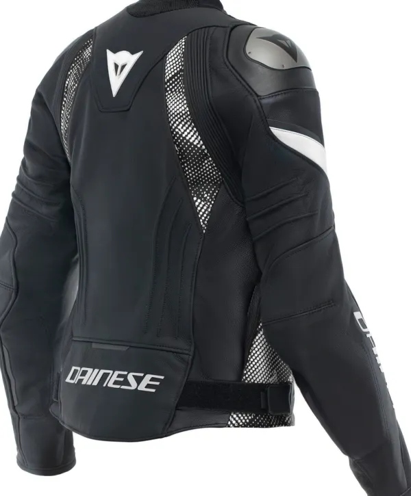 Dainese Motorjassen-Avro 5 Leather Jacket Women Motorjas Black/Black/White