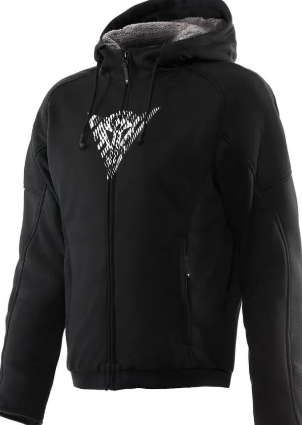 Dainese Motorhoodies|Motorjassen-Bovisa Safety Motorhoodie Black/White 2