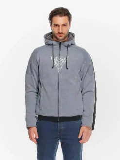 Dainese Motorhoodies|Motorjassen-Bovisa Safety Motorhoodie Grey-Melange/Black N42