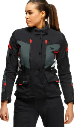 Dainese Motorjassen-Carve Master 3 Gore-Tex Lady Motorjas Black/Ebony/Lava Red 06C