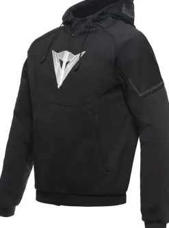 Dainese Motorhoodies|Motorjassen-Daemon-X Motorhoodie Black/Black/White 9