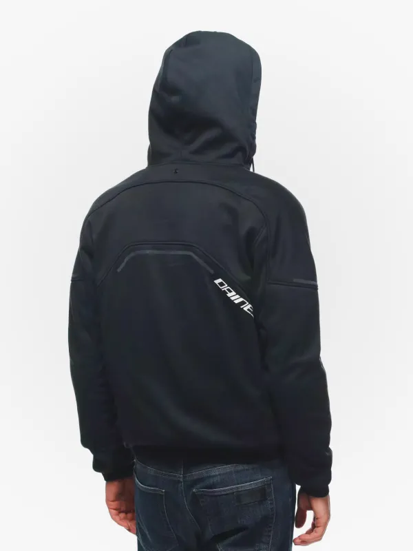 Dainese Motorhoodies|Motorjassen-Daemon-X Motorhoodie Black/Black/White 9