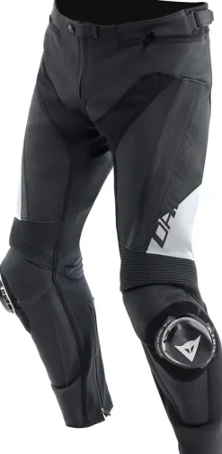 Dainese Motorbroeken-Delta 4 Leather Pants Motorbroek Black/White