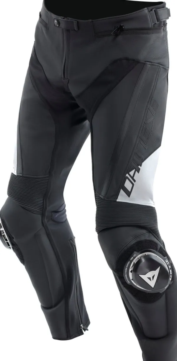 Dainese Motorbroeken-Delta 4 Leather Pants Motorbroek Black/White