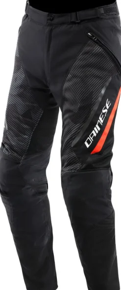 Dainese Motorbroeken-Drake 2 Super Air Tex Motorbroek Black/Anthracite/Red-Fluo