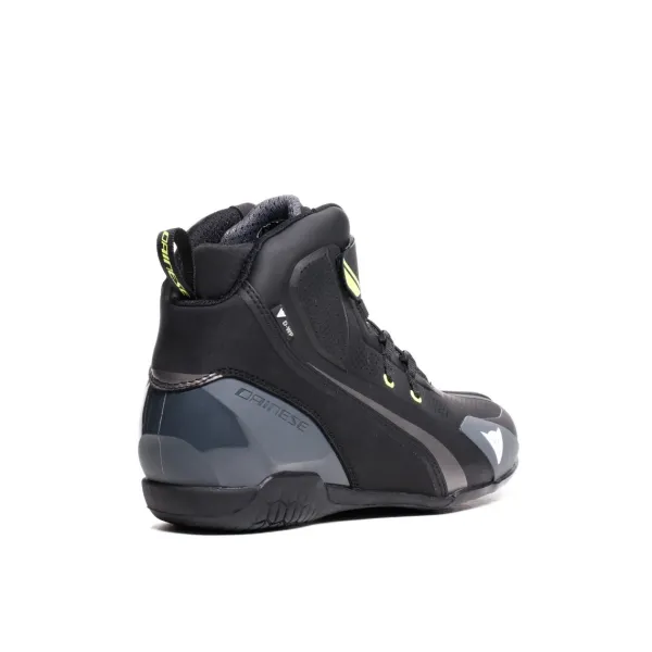 Heren Dainese Heren Motorschoenen|Waterdichte Motorschoenen-Herian D-WP Shoes Black/White/Yellow-Fluo Q90