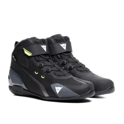 Heren Dainese Heren Motorschoenen|Waterdichte Motorschoenen-Herian D-WP Shoes Black/White/Yellow-Fluo Q90