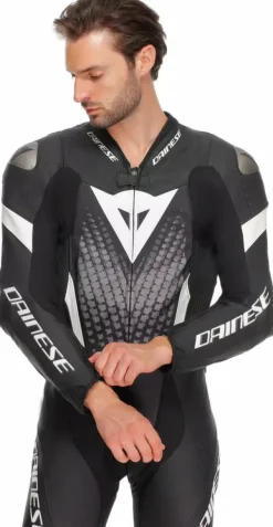 Dainese Motorpakken-Laguna Seca 6 1Pc Suit Perforated Black/White/Anthracite F13